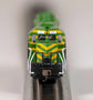 Bachmann Trains EMD GP40 diesel locomotive in MKT™ livery with dynamic brakes, detailed N scale model on a track scene.