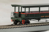 HO scale Bachmann open-sided excursion train car featuring East Broad Top 