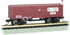 Bachmann Trains Old-Time Box Car in B&O® N Scale model with detailed vintage design on a model train track.