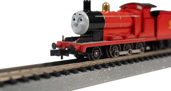 Bachmann Trains Thomas & Friends N scale James the Red Engine model train, detailed and colorful for collectors and train fans.