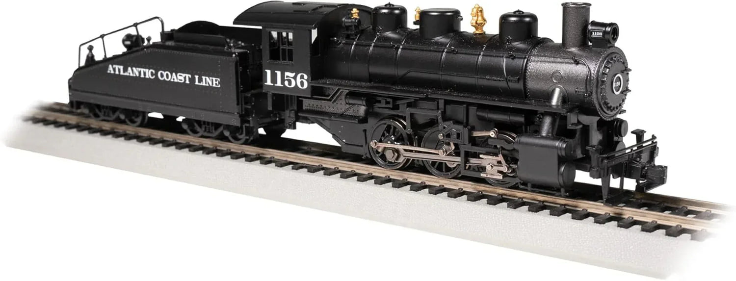 Bachmann HO scale USRA 0-6-0 locomotive with smoke and slope tender, Atlantic Coast Line 