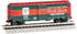 Bachmann N scale AAR 40-foot steel box car with detailed paint and markings, ideal for holiday-themed model train collections.