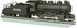Bachmann HO Scale ATSF USRA 0-6-0 locomotive with smoke and slope tender, detailed model train for hobby collections.