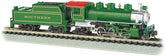 N scale Bachmann Industries Prairie 2-6-2 locomotive with tender, detailed model train for N scale railroading enthusiasts.