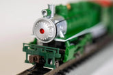 N scale Bachmann Industries Prairie 2-6-2 locomotive with tender, detailed model train for model railroading enthusiasts.
