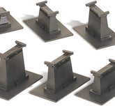 HO scale Bachmann Trains 14-piece E-Z Track graduated pier set with detailed track components and realistic scenery features.