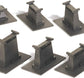 HO scale Bachmann Trains 14-piece E-Z Track graduated pier set with detailed track components and realistic scenery features.