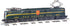 O scale Bachmann Trains PRR GG-1 locomotive in Brunswick Green with single stripe, featuring True Blast Plus sound.
