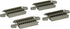 Bachmann Trains HO Scale Snap-Fit E-Z Track 4.50-inch straight track with nickel silver rails and gray roadbed, 4-pack.