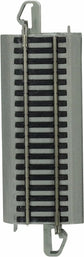 Bachmann Trains HO scale Snap-Fit E-Z Track 4-pack with nickel silver rails and gray roadbed, 4.50-inch straight track.