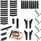 HO scale Bachmann Industries E-Z Track snap-fit train track pack with steel alloy rails and black roadbed for model railroad layouts