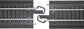 Bachmann Trains HO Scale E-Z Track pack with steel alloy rails and black roadbed, white medium ties, for model train layouts