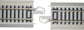 HO scale Bachmann Trains EZ Track expansion set with nickel silver rails and grey roadbed, medium size layout.