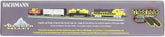 Bachmann Trains Thunder Valley N Scale electric train set with locomotive and cars on track, ready-to-run model by Bachmann Industries Inc.