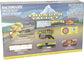 Bachmann Trains Thunder Valley N Scale electric train set with locomotive and cars on track, ready-to-run model by Bachmann Industries Inc.