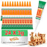 48-pack of WOUSEDO 3G clear cyanoacrylate glue for wood, rubber, leather, plastic, metal, and jewelry crafting in a sealed package.