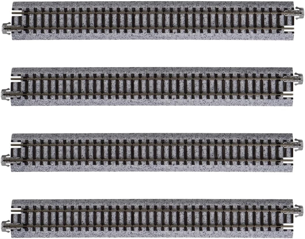 Kato N Scale Unitrack 7.5-Inch (186mm) Straight Track - Pack of 4