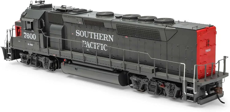 HO scale Athearn GP40P-2 locomotive with DCC and sound, Southern Pacific 1980s model 