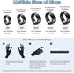 Black BYMRR Smart Health Tracking Ring showing sleep, heart rate, and activity data with air gesture control and waterproof design.