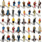 Evemodel HO Scale Painted Passenger Figures - Seated and Standing 1:87 Model Train Accessories (P8715) - BYMRR Train Store