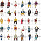 Evemodel HO Scale Painted Passenger Figures - Seated and Standing 1:87 Model Train Accessories (P8715) - BYMRR Train Store
