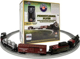 Pennsylvania Flyer Electric O Gauge Train Set Featuring Bluetooth 5.0 and Remote Control - BYMRR Train Store
