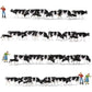 HO scale 1:87 model train farm set with horses, cows, figures, and farm accessories from Evemodel, by BYMRR Train Store.