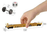 Evemodel HO Scale 1:87 40Ft Well Car with 20&