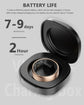 BYMRR Train Store 2025 Smart Health Tracker Ring in elegant silver, waterproof fitness monitor with health metrics and charging case