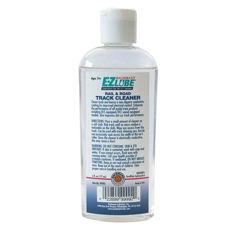 Bachmann 99992 Rail and Road Track Cleaner bottle with label, 60 oz, used for cleaning model train tracks and roads