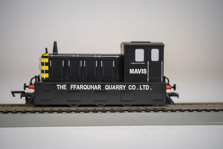 HO scale Bachmann Trains Mavis locomotive with articulating eyes feature, detailed model train for model railroading enthusiasts