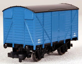 HO scale Bachmann Trains ventilated van freight car with detailed roof vents and side doors for model train setup.