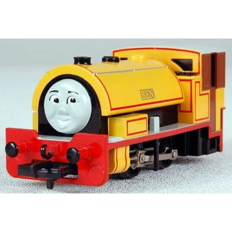 HO scale Ben Engine model train with articulated eyes, detailed locomotive for model railway enthusiasts.