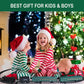 Electric train set for children featuring a metal alloy Christmas steam locomotive toy with colorful train cars.