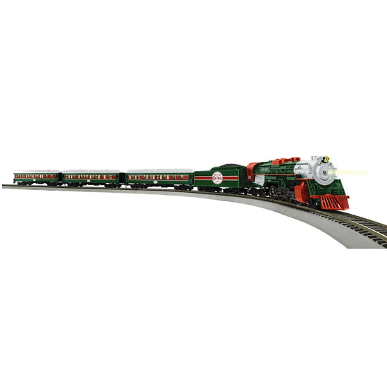 HO Scale Christmas Express Electric Model Train Set with Remote Control and Bluetooth Connectivity - BYMRR Train Store