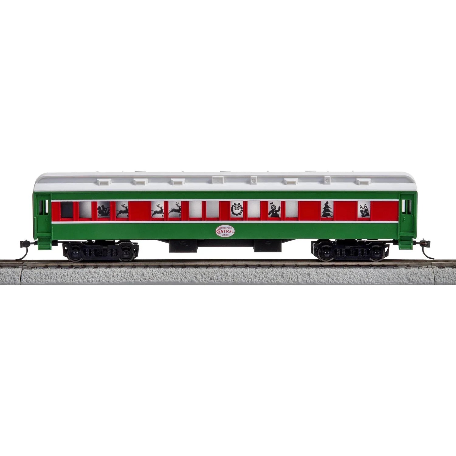 HO Scale Christmas Express Electric Model Train Set with Remote Control and Bluetooth Connectivity - BYMRR Train Store