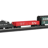 HO Scale Pacific Flyer Electric Model Train Set - Fully Assembled and Ready to Operate - BYMRR Train Store