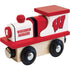 NCAA Wisconsin Badgers Wooden Toy Train Engine - Officially Licensed Children&