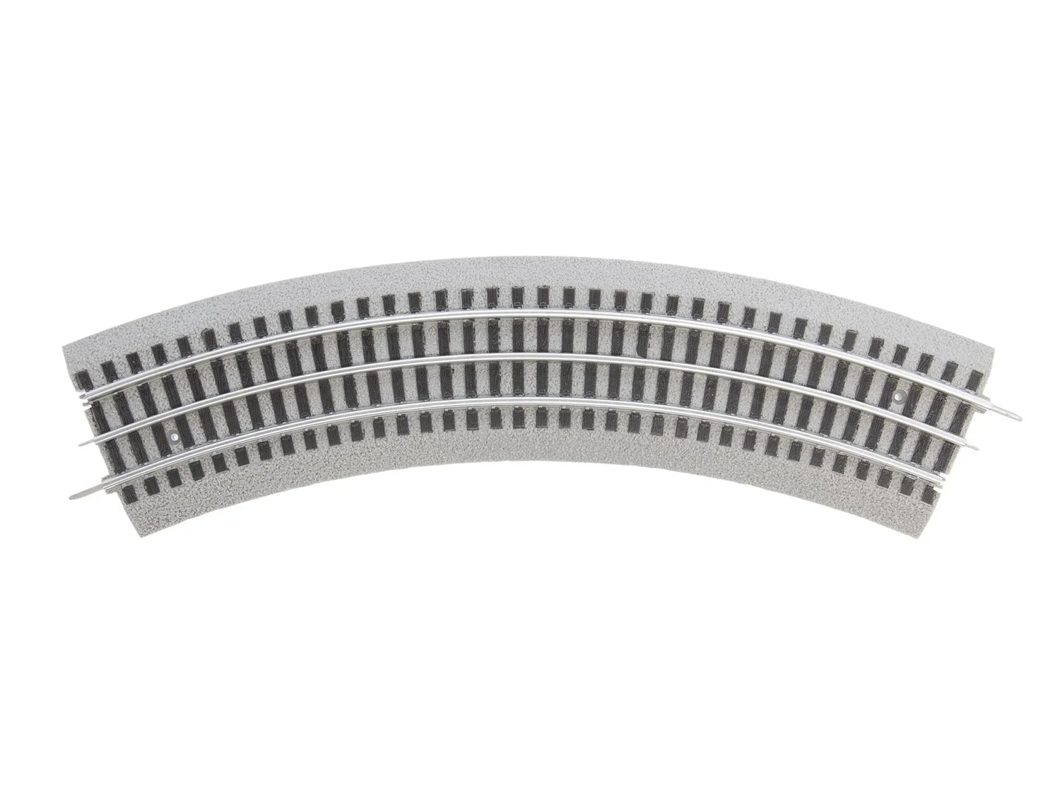 O-Gauge Fastrack O36 curved track set with four 45-degree pieces for model train layout versatility, by BYMRR Train Store