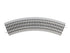 O-Gauge Fastrack O36 curved track set with four 45-degree pieces for model train layout versatility, by BYMRR Train Store