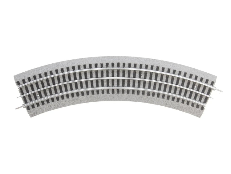 O-Gauge Fastrack O36 curved track set with four 45-degree pieces for model train layout versatility, by BYMRR Train Store