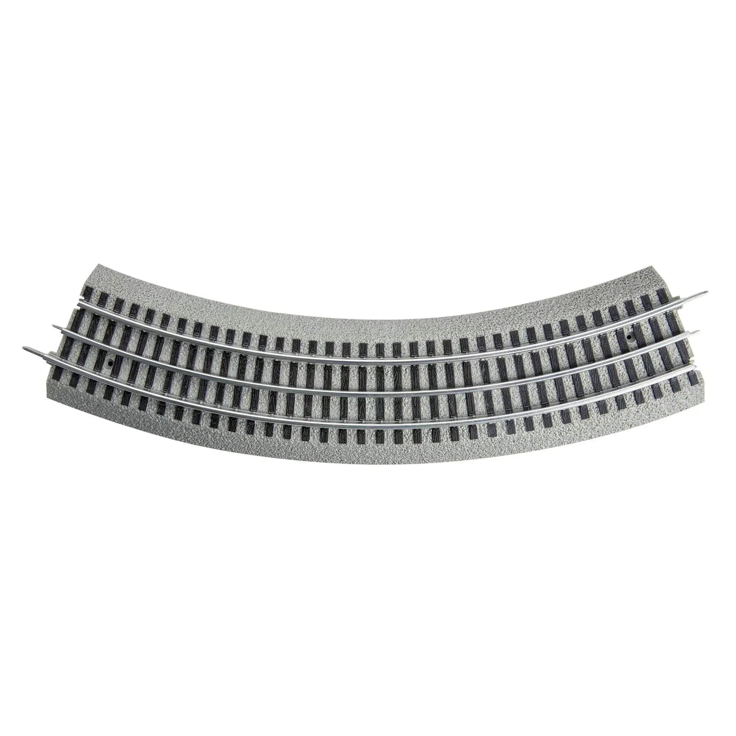 O-Gauge Fastrack O36 curved track set with four 45-degree pieces for model train layout versatility, by BYMRR Train Store