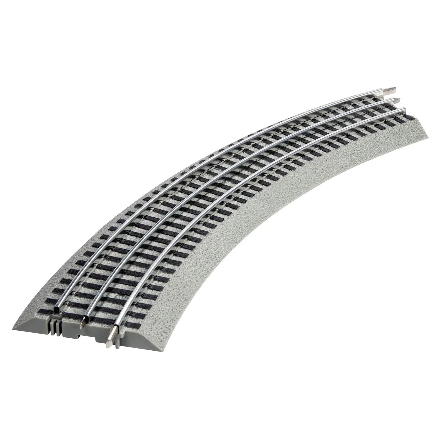 O-Gauge Fastrack O36 curved track set with four 45-degree pieces for model train layout by BYMRR Train Store