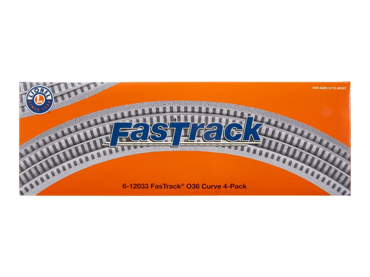 O-Gauge Fastrack O36 curved track set with four premium 45-degree pieces for versatile model train layout by BYMRR Train Store
