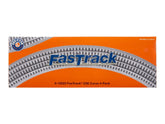O-Gauge Fastrack O36 curved track set with four premium 45-degree pieces for versatile model train layout by BYMRR Train Store