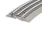 O-Gauge Fastrack O36 curved track set with four 45-degree pieces, ideal for versatile model train layouts.