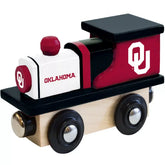 Officially Licensed NCAA Oklahoma Sooners Wooden Toy Train Engine for Children by Masterpieces - BYMRR Train Store