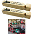Set of 2 Wooden Train Whistles - 7" Iron Engine Sound Noisemaker for Children - BYMRR Train Store
