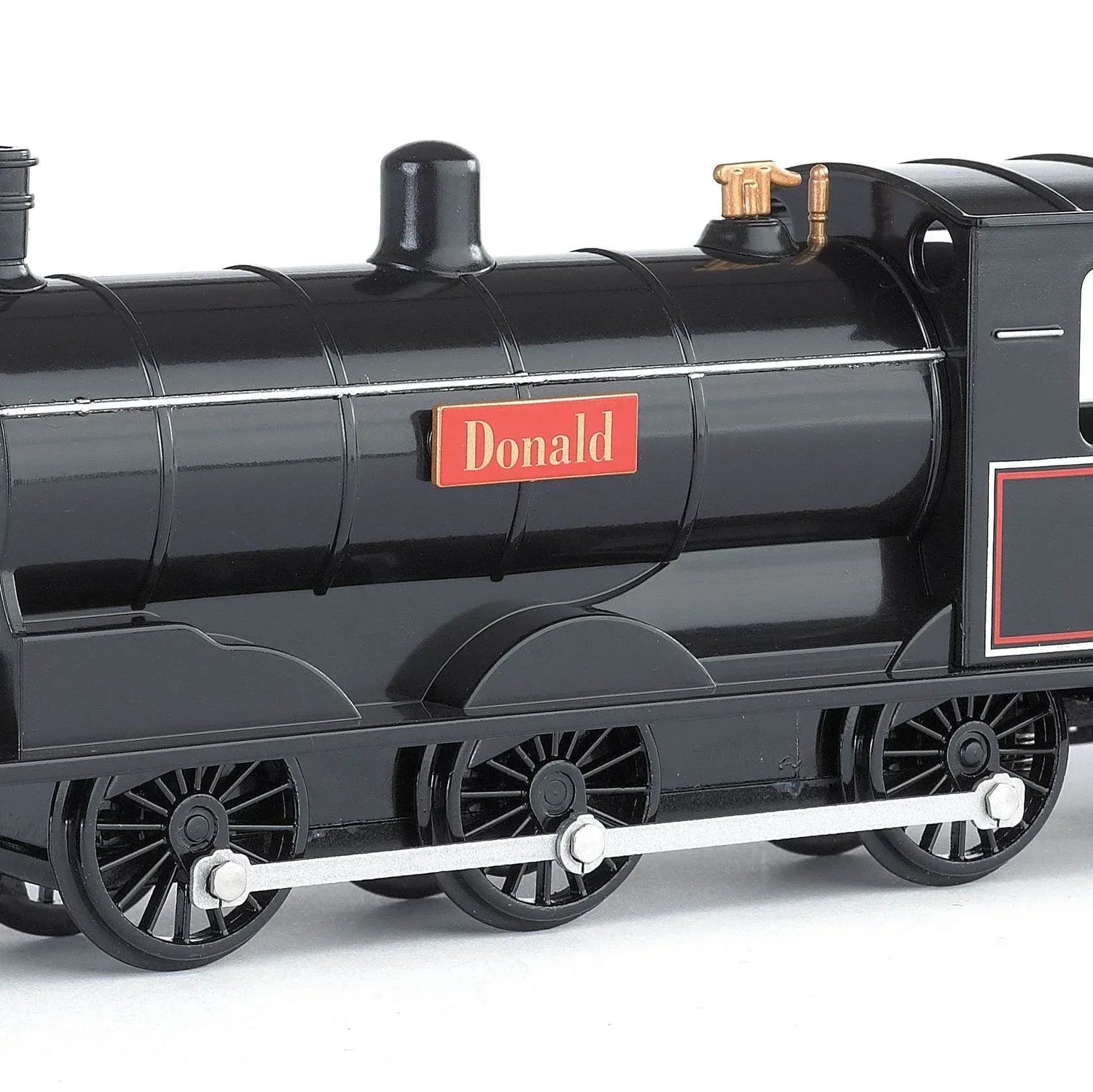 Thomas & Friends HO scale Donald locomotive with animated eyes, detailed model train for collectors and young fans.