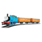 HO scale Thomas & Friends electric train set by BYMRR Train Store with Annie and Clarabel carriages on a track.
